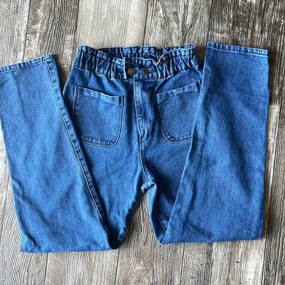 FOREVER 21 PAPERBAG HIGH WAIST JEANS! XSMALL - Picture 1 of 14